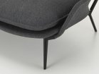 【ヴィトラ/Vitra / GOODS】のSlow Chair / スローチェア(ファブリック) 本体張地:フロッカ 07 カーボン(ファブリック F80)、脚部:ディープブラック|ID: prp329100004969013 ipo3291000000037265443