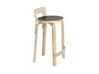 【アルテック/artek / GOODS】のHIGH CHAIR K65 / ハイチェア K65 脚部:ナチュラルラッカー / 座面:ブラックリノリウム|ID: prp329100004969027 ipo3291000000037265571