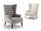 【フライミー ブラン/FLYMEe Blanc / GOODS】のLOUNGE CHAIR / ウイングバックチェア n5929 張地:(左から)マーカス グレー(Eランク)、リコ ナチュラル(Dランク)|ID: prp329100004969029 ipo3291000000037265585
