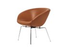 【フリッツ ハンセン/FRITZ HANSEN / GOODS】のPOT / ポットチェア ラウンジチェア 3318 張地:グレースレザー / ウォルナット(カテゴリー5)、脚部:クローム仕上|ID: prp329100004969036 ipo3291000000037265665
