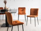 【カリガリス/Calligaris / GOODS】のANNIE / アニー CS/1848 大人の最旬トレンドファッション＆コーディネート founy(ファウニー) 送料無料 Free Shipping クッション Cushion, Throw Pillow ベルベット Velvet, Velvety メタル Metal, Metal Parts モダン Modern, Contemporary ラグジュアリー Luxury, Elegant ホーム・キャンプ・アウトドア・お取り寄せ Home Living / Home & Lifestyle / Camping Gear / Outdoor Camping 家具・インテリア Home Furniture & Interior. Stylish & Functional Living Spaces チェア・椅子 Seating & Chairs ダイニングチェア・木製チェア Dining Chairs thumbnail シートS0K ブリックレッド、脚部P15 マットブラック|ID: prp329100004969039 ipo3291000000037265679