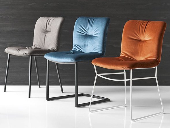 【カリガリス/Calligaris / GOODS】のANNIE / アニー CS/1848 インテリア・キッズ・メンズ・レディースファッション・服の通販 founy(ファウニー) 　送料無料　Free Shipping　クッション　Cushion, Throw Pillow　ベルベット　Velvet, Velvety　メタル　Metal, Metal Parts　モダン　Modern, Contemporary　ラグジュアリー　Luxury, Elegant　ホーム・キャンプ・アウトドア・お取り寄せ　Home Living / Home & Lifestyle / Camping Gear / Outdoor Camping　家具・インテリア　Home Furniture & Interior. Stylish & Functional Living Spaces　チェア・椅子　Seating & Chairs　ダイニングチェア・木製チェア　Dining Chairs　参考商品|ID: prp329100004969039 ipo3291000000037265680