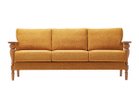 【コッコレ/Coccole / GOODS】の3P SOFA / 3人掛けソファ C431-3 大人の最旬トレンドファッション＆コーディネート founy(ファウニー) クッション Cushion, Throw Pillow ホーム・キャンプ・アウトドア・お取り寄せ Home Living / Home & Lifestyle / Camping Gear / Outdoor Camping 家具・インテリア Home Furniture & Interior. Stylish & Functional Living Spaces ソファー Couches & Sofas thumbnail 張地:バトン マスタード(ランクE)、フレームブラウン|ID: prp329100004969153 ipo3291000000037266770