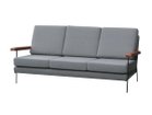 【スウィッチ/SWITCH / GOODS】のCargo Sofa 3P / カーゴ 3人掛けソファ 張地:F-26 NC グレー(Sシリーズ)、アーム:ヌメ革(旧仕様)|ID: prp329100004969156 ipo3291000000037266788