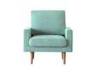 【フライミー ヴェール/FLYMEe vert / GOODS】の1P SOFA / 1人掛けソファ #34369 大人の最旬トレンドファッション＆コーディネート founy(ファウニー) 送料無料 Free Shipping クッション Cushion, Throw Pillow ホーム・キャンプ・アウトドア・お取り寄せ Home Living / Home & Lifestyle / Camping Gear / Outdoor Camping 家具・インテリア Home Furniture & Interior. Stylish & Functional Living Spaces ソファー Couches & Sofas thumbnail 張地:ライトブルー、脚部:ホワイトオーク|ID: prp329100004969181 ipo3291000000037266961