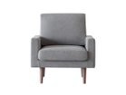 【フライミー ヴェール/FLYMEe vert / GOODS】の1P SOFA / 1人掛けソファ #34369 大人の最旬トレンドファッション＆コーディネート founy(ファウニー) 送料無料 Free Shipping クッション Cushion, Throw Pillow ホーム・キャンプ・アウトドア・お取り寄せ Home Living / Home & Lifestyle / Camping Gear / Outdoor Camping 家具・インテリア Home Furniture & Interior. Stylish & Functional Living Spaces ソファー Couches & Sofas thumbnail 張地:グレー、脚部:ウォルナット|ID: prp329100004969181 ipo3291000000037266962