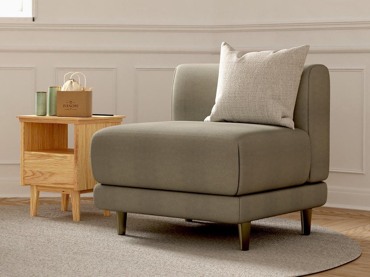 【インルーム/InRoom / GOODS】のGISELA SOFA 1P / ジセラ ソファ 1P インテリア・キッズ・メンズ・レディースファッション・服の通販 founy(ファウニー) 　送料無料　Free Shipping　コンパクト　Compact, Small Size　シンプル　Simple, Minimal　フレーム　Frame, Outline　ベルベット　Velvet, Velvety　モダン　Modern, Contemporary　エレガント 上品　Elegant　ホーム・キャンプ・アウトドア・お取り寄せ　Home Living / Home & Lifestyle / Camping Gear / Outdoor Camping　家具・インテリア　Home Furniture & Interior. Stylish & Functional Living Spaces　ソファー　Couches & Sofas　-|ID: prp329100004969191 ipo3291000000037267066