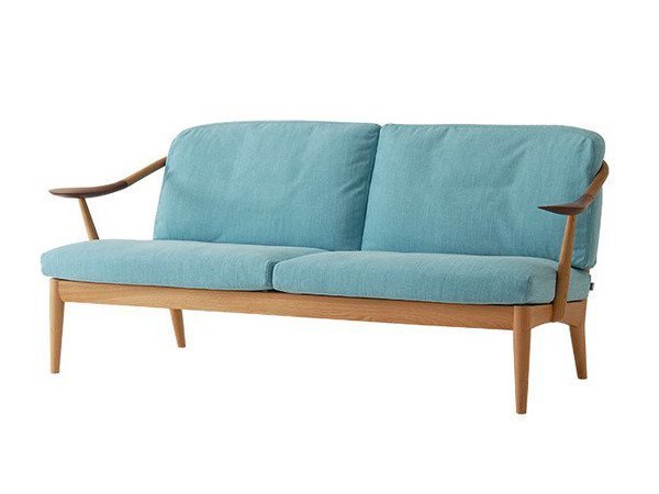 【日進木工/NISSHIN MOKKOU / GOODS】のWHITE WOOD Sofa / ホワイトウッド ソファ 3人掛け インテリア・キッズ・メンズ・レディースファッション・服の通販 founy(ファウニー) 　ウッド　Wooden Design　クッション　Cushion, Throw Pillow　フレーム　Frame, Outline　モダン　Modern, Contemporary　モチーフ　Motif, Design Theme　おすすめ　Recommended / Our Picks　ホーム・キャンプ・アウトドア・お取り寄せ　Home Living / Home & Lifestyle / Camping Gear / Outdoor Camping　家具・インテリア　Home Furniture & Interior. Stylish & Functional Living Spaces　ソファー　Couches & Sofas　張地:RE 32LB ライトブルー(ファブリックC)|ID: prp329100004969211 ipo3291000000037267269