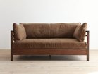 【広松木工/Hiromatsu Furniture / GOODS】のRIPOSO / リポーゾ ソファ 140 大人の最旬トレンドファッション＆コーディネート founy(ファウニー) ヴィンテージ Vintage Style クッション Cushion, Throw Pillow ファブリック Fabric, Textile フレーム Frame, Outline ルーズ Loose, Oversized ホーム・キャンプ・アウトドア・お取り寄せ Home Living / Home & Lifestyle / Camping Gear / Outdoor Camping 家具・インテリア Home Furniture & Interior. Stylish & Functional Living Spaces その他 インテリア雑貨、家具 Home Decor & Furniture Extras thumbnail 張地:ブラウン / (ピエトラ)、フレーム:ウォールナット|ID: prp329100004969230 ipo3291000000037267394