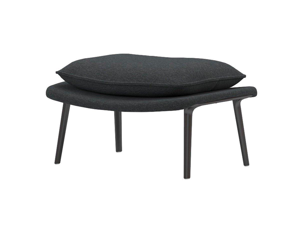 【ヴィトラ/Vitra / GOODS】のSlow Chair Ottoman / スローチェア オットマン(ファブリック) インテリア・キッズ・メンズ・レディースファッション・服の通販 founy(ファウニー) 　送料無料　Free Shipping　クッション　Cushion, Throw Pillow　クラシック　Classic, Timeless Style　ファブリック　Fabric, Textile　フレーム　Frame, Outline　モダン　Modern, Contemporary　ホーム・キャンプ・アウトドア・お取り寄せ　Home Living / Home & Lifestyle / Camping Gear / Outdoor Camping　家具・インテリア　Home Furniture & Interior. Stylish & Functional Living Spaces　チェア・椅子　Seating & Chairs　ローチェア・和風座椅子　Floor & Low Chairs　張地:フロッカ 07 カーボン(ファブリック F80)、脚部:ディープブラック|ID: prp329100004969246 ipo3291000000037267516