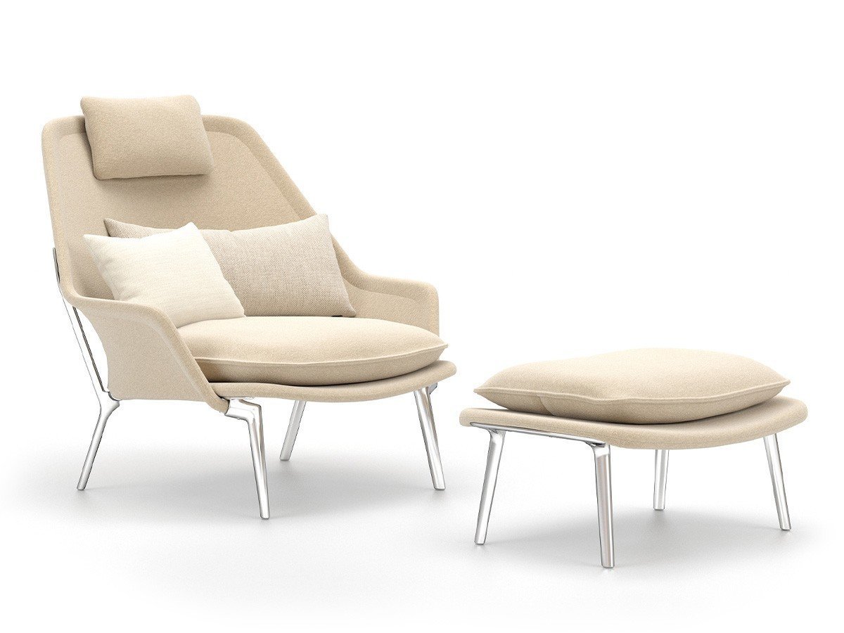 【ヴィトラ/Vitra / GOODS】のSlow Chair Ottoman / スローチェア オットマン(ファブリック) インテリア・キッズ・メンズ・レディースファッション・服の通販 founy(ファウニー) 　送料無料　Free Shipping　クッション　Cushion, Throw Pillow　クラシック　Classic, Timeless Style　ファブリック　Fabric, Textile　フレーム　Frame, Outline　モダン　Modern, Contemporary　ホーム・キャンプ・アウトドア・お取り寄せ　Home Living / Home & Lifestyle / Camping Gear / Outdoor Camping　家具・インテリア　Home Furniture & Interior. Stylish & Functional Living Spaces　チェア・椅子　Seating & Chairs　ローチェア・和風座椅子　Floor & Low Chairs　同シリーズのチェアと組み合わせてご使用いただけます。|ID: prp329100004969246 ipo3291000000037267518