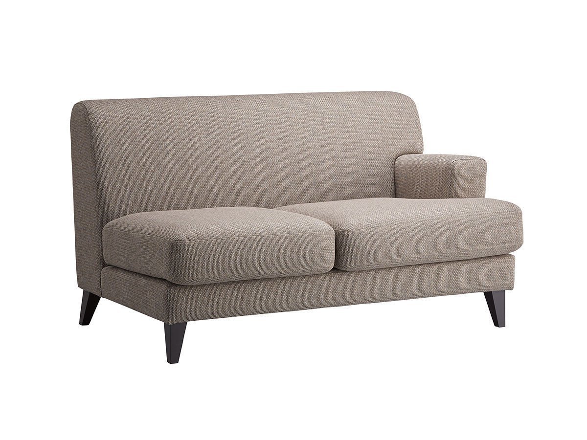 【フライミー ヴェール/FLYMEe vert / GOODS】の2P SOFA / 2人掛け片肘ソファ n59102(左アーム・木脚) インテリア・キッズ・メンズ・レディースファッション・服の通販 founy(ファウニー) 　クッション　Cushion, Throw Pillow　フォルム　Silhouette, Form　ホーム・キャンプ・アウトドア・お取り寄せ　Home Living / Home & Lifestyle / Camping Gear / Outdoor Camping　家具・インテリア　Home Furniture & Interior. Stylish & Functional Living Spaces　ソファー　Couches & Sofas　張地:ルーク アッシュ(Bランク)、脚部ダークブラウン|ID: prp329100004969326 ipo3291000000037268021