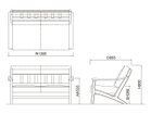 【フライミー ヴェール/FLYMEe vert / GOODS】のSOFA / ソファ #117238 「2人掛け」寸法図|ID: prp329100004969344 ipo3291000000037268157