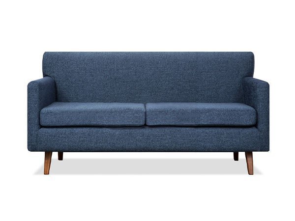 【フランネルソファ/FLANNEL SOFA / GOODS】のNOOK 2.5P SOFA / ヌーク 2.5人掛けソファ インテリア・キッズ・メンズ・レディースファッション・服の通販 founy(ファウニー) 　クッション　Cushion, Throw Pillow　シンプル　Simple, Minimal　スタンダード　Standard, Basic　バランス　Balance, Style Balance　フォルム　Silhouette, Form　ホーム・キャンプ・アウトドア・お取り寄せ　Home Living / Home & Lifestyle / Camping Gear / Outdoor Camping　家具・インテリア　Home Furniture & Interior. Stylish & Functional Living Spaces　ソファー　Couches & Sofas　張地:GY ブルー(グループ4)、脚部ブラウン|ID: prp329100004969404 ipo3291000000037268598