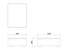 【フライミー ノワール/FLYMEe Noir / GOODS】のMY UNIT Sofa Side Table Set / マイ ユニット ソファ サイドテーブル セット 「ソファベース」寸法図|ID: prp329100004969415 ipo3291000000037268694