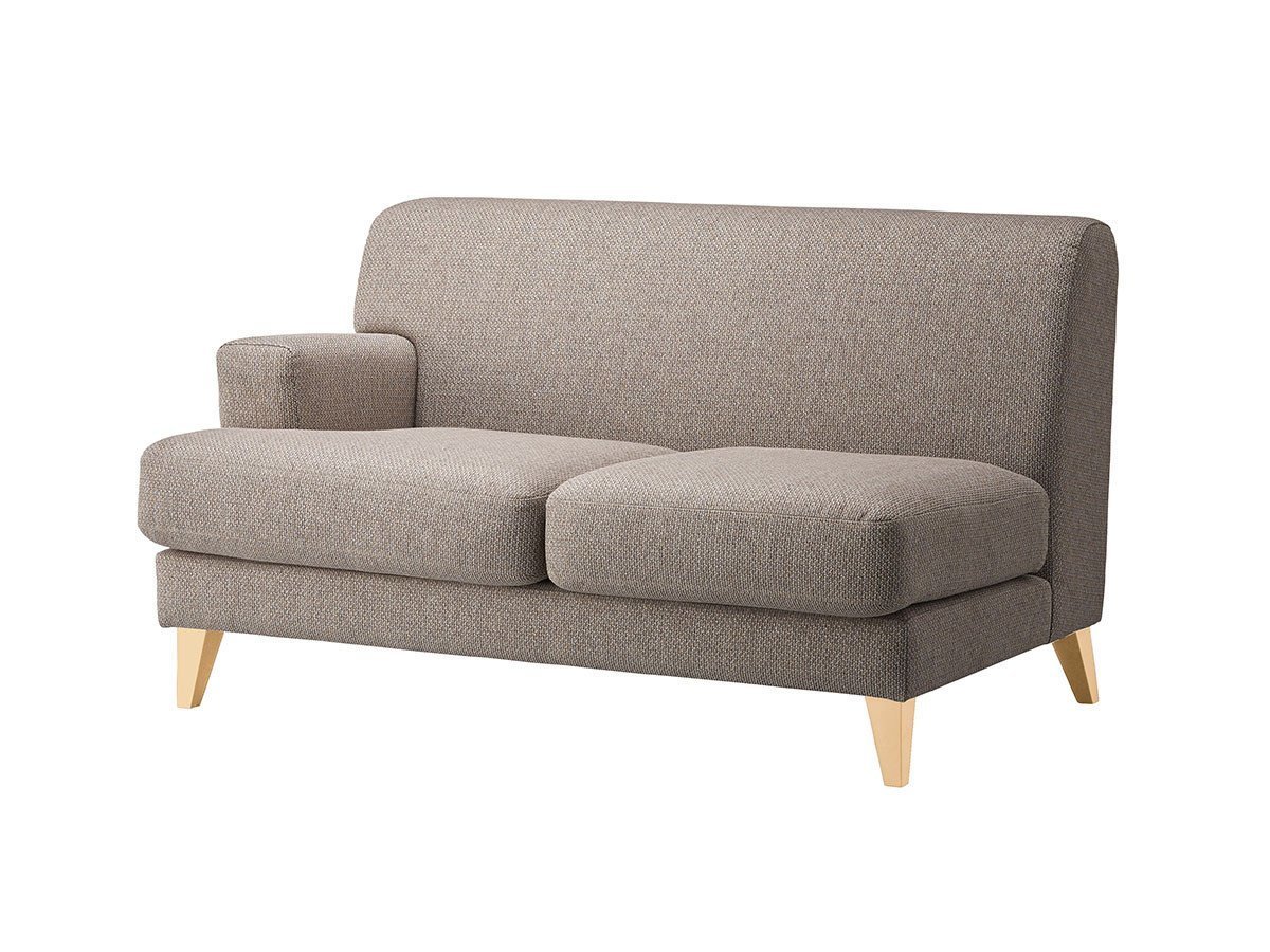 【フライミー ヴェール/FLYMEe vert / GOODS】の2P SOFA / 2人掛け片肘ソファ n59102(右アーム・木脚) インテリア・キッズ・メンズ・レディースファッション・服の通販 founy(ファウニー) 　クッション　Cushion, Throw Pillow　フォルム　Silhouette, Form　ホーム・キャンプ・アウトドア・お取り寄せ　Home Living / Home & Lifestyle / Camping Gear / Outdoor Camping　家具・インテリア　Home Furniture & Interior. Stylish & Functional Living Spaces　ソファー　Couches & Sofas　張地:ルーク アッシュ(Bランク)、脚部ナチュラル|ID: prp329100004969435 ipo3291000000037268804
