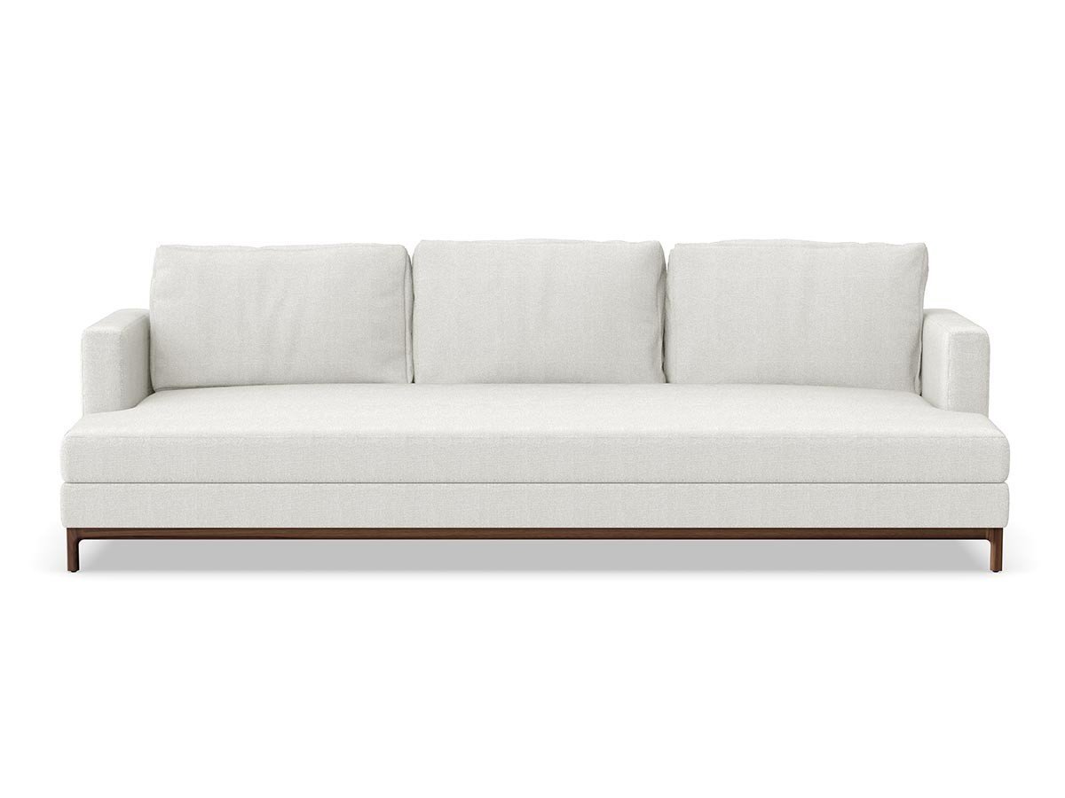 【ステラワークス/Stellar Works / GOODS】のQi Sofa Three Seater / チー ソファ 3シーター インテリア・キッズ・メンズ・レディースファッション・服の通販 founy(ファウニー) 　クッション　Cushion, Throw Pillow　コレクション　Collection, Seasonal Line　フィット　Fit, Slim Fit　フランス　France, French　フレーム　Frame, Outline　モダン　Modern, Contemporary　ホーム・キャンプ・アウトドア・お取り寄せ　Home Living / Home & Lifestyle / Camping Gear / Outdoor Camping　家具・インテリア　Home Furniture & Interior. Stylish & Functional Living Spaces　ソファー　Couches & Sofas　張地:L493 サンフォール オイスター 0021(ファブリック B)、脚部:ウォールナット(ナチュ|ID: prp329100004969449 ipo3291000000037268901