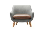 【コッコレ/Coccole / GOODS】の1P SOFA / 1人掛けソファ C401-1 ソファ本体張地:モントレー シルバーグレー(ランクD)、座面張地:バロン BA-04(ランクA)|ID: prp329100004969454 ipo3291000000037268935