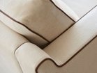 【フライミー ベーシック/FLYMEe BASIC / GOODS】の1P SOFA / 1人掛けソファ #109988 張地:マーカス ホワイト(Eランク)、パイピング:ブラウン|ID: prp329100004969457 ipo3291000000037268962