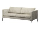 【フライミー ノワール/FLYMEe Noir / GOODS】のSOFA / 2人掛けワイドソファ #109994 大人の最旬トレンドファッション＆コーディネート founy(ファウニー) エレガント 上品 Elegant クッション Cushion, Throw Pillow スリム Slim, Slim Fit ワイド Wide, Wide Fit ホーム・キャンプ・アウトドア・お取り寄せ Home Living / Home & Lifestyle / Camping Gear / Outdoor Camping 家具・インテリア Home Furniture & Interior. Stylish & Functional Living Spaces ソファー Couches & Sofas thumbnail 張地:グリード グレージュ(Dランク)、脚部:ブラック粉体塗装|ID: prp329100004969475 ipo3291000000037269063