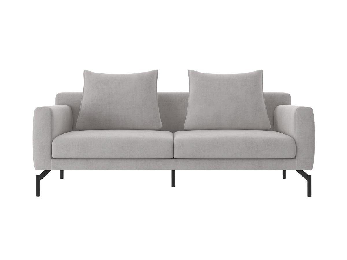 【フランネルソファ/FLANNEL SOFA / GOODS】のLENIS 2.5P SOFA / レニス 2.5人掛けソファ インテリア・キッズ・メンズ・レディースファッション・服の通販 founy(ファウニー) 　クッション　Cushion, Throw Pillow　シンプル　Simple, Minimal　スタンダード　Standard, Basic　パイピング　Piping, Trim Design　フォルム　Silhouette, Form　ポケット　Pocket, Pocket Detail　モダン　Modern, Contemporary　リラックス　Relax, Relaxed Fit　ホーム・キャンプ・アウトドア・お取り寄せ　Home Living / Home & Lifestyle / Camping Gear / Outdoor Camping　家具・インテリア　Home Furniture & Interior. Stylish & Functional Living Spaces　ソファー　Couches & Sofas　張地:HUシリーズ ライトグレー(グループ4)、脚部ブラック焼付塗装|ID: prp329100004969602 ipo3291000000037269947