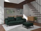 【フランネルソファ/FLANNEL SOFA / GOODS】のLENIS 2.5P SOFA / レニス 2.5人掛けソファ 大人の最旬トレンドファッション＆コーディネート founy(ファウニー) クッション Cushion, Throw Pillow シンプル Simple, Minimal スタンダード Standard, Basic パイピング Piping, Trim Design フォルム Silhouette, Form ポケット Pocket, Pocket Detail モダン Modern, Contemporary リラックス Relax, Relaxed Fit ホーム・キャンプ・アウトドア・お取り寄せ Home Living / Home & Lifestyle / Camping Gear / Outdoor Camping 家具・インテリア Home Furniture & Interior. Stylish & Functional Living Spaces ソファー Couches & Sofas thumbnail 参考イメージ(張地:HUシリーズ ダークグリーン / グループ4、脚部ブラック焼付塗装)|ID: prp329100004969602 ipo3291000000037269954