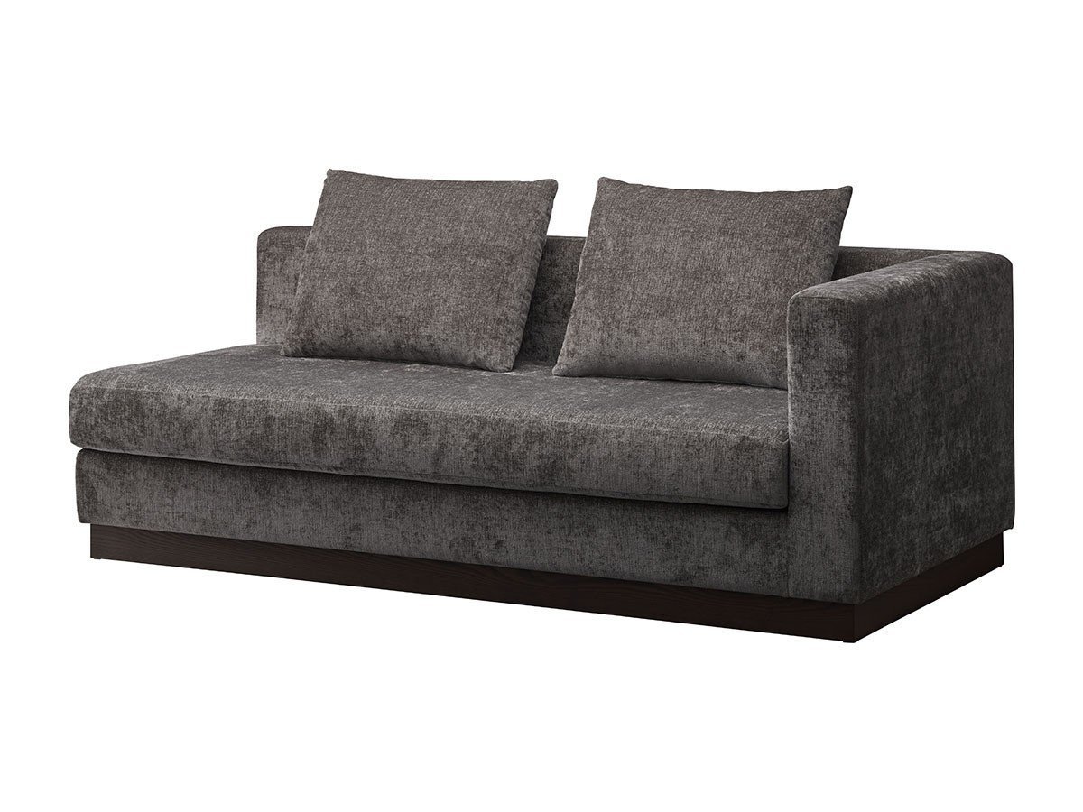 【フライミー ノワール/FLYMEe Noir / GOODS】の2P SOFA / 2人掛け片肘ソファ n5957(左アーム) インテリア・キッズ・メンズ・レディースファッション・服の通販 founy(ファウニー) 　クッション　Cushion, Throw Pillow　シンプル　Simple, Minimal　トレンド　Trend, Trending Now　フォルム　Silhouette, Form　ホーム・キャンプ・アウトドア・お取り寄せ　Home Living / Home & Lifestyle / Camping Gear / Outdoor Camping　家具・インテリア　Home Furniture & Interior. Stylish & Functional Living Spaces　ソファー　Couches & Sofas　張地:グリード ナツメグ(Dランク)、脚部ダークブラウン、セット内容:ソファ + 背クッション2点|ID: prp329100004969682 ipo3291000000037270432