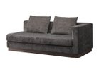 【フライミー ノワール/FLYMEe Noir / GOODS】の2P SOFA / 2人掛け片肘ソファ n5957(左アーム) 大人の最旬トレンドファッション＆コーディネート founy(ファウニー) クッション Cushion, Throw Pillow シンプル Simple, Minimal トレンド Trend, Trending Now フォルム Silhouette, Form ホーム・キャンプ・アウトドア・お取り寄せ Home Living / Home & Lifestyle / Camping Gear / Outdoor Camping 家具・インテリア Home Furniture & Interior. Stylish & Functional Living Spaces ソファー Couches & Sofas thumbnail 張地:グリード ナツメグ(Dランク)、脚部ウォルナット、セット内容:ソファ + 背クッション2点|ID: prp329100004969682 ipo3291000000037270433