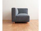 【フライミー ヴェール/FLYMEe vert / GOODS】のCOCCO ONE ARM SOFA / コッコ ワンアームソファ 140 ロータイプ 張地:ルナ チャコール(ランク2)、アーム位置:左アーム、脚部:チェリー|ID: prp329100004969763 ipo3291000000037270902