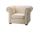 【フライミー ブラン/FLYMEe Blanc / GOODS】の1P SOFA / 1人掛けソファ n59131 張地:エムエス ホワイト(Bランク)、脚部ダークブラウン|ID: prp329100004969899 ipo3291000000037271532
