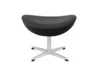 【フリッツ ハンセン/FRITZ HANSEN / GOODS】のEGG / エッグチェア フットスツール 3127 張地:ハリンダル 173 ブラック / グレー()、脚部:サテン仕上|ID: prp329100004969937 ipo3291000000037271785
