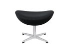 【フリッツ ハンセン/FRITZ HANSEN / GOODS】のEGG / エッグチェア フットスツール 3127 張地:ハリンダル 190 ブラック()、脚部:サテン仕上|ID: prp329100004969937 ipo3291000000037271787