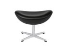【フリッツ ハンセン/FRITZ HANSEN / GOODS】のEGG / エッグチェア フットスツール 3127 張地:オーラレザー ブラック(カテゴリー4)、脚部:サテン仕上|ID: prp329100004969937 ipo3291000000037271793