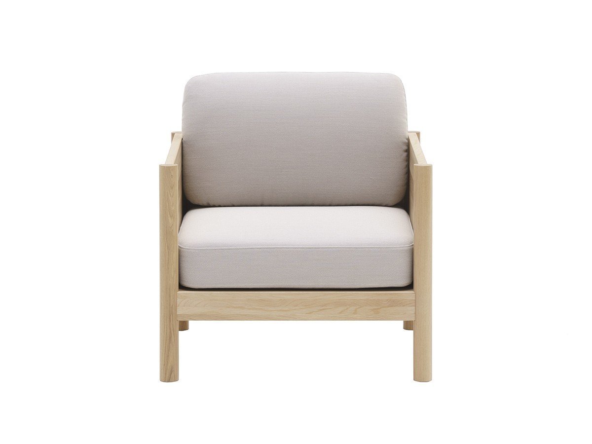 【カリモクニュースタンダード/KARIMOKU NEW STANDARD】のCASTOR LOBBY SOFA 1-SEATER / キャストール ロビーソファー 1シーター インテリア・キッズ・メンズ・レディースファッション・服の通販 founy(ファウニー) 　エレガント 上品　Elegant　クッション　Cushion, Throw Pillow　テーブル　Table, Dining Table　ファブリック　Fabric, Textile　フレーム　Frame, Outline　ホーム・キャンプ・アウトドア・お取り寄せ　Home Living / Home & Lifestyle / Camping Gear / Outdoor Camping　家具・インテリア　Home Furniture & Interior. Stylish & Functional Living Spaces　ソファー　Couches & Sofas　張地:B786 ベージュ(クヴァドラ・スティールカット トリオ 3)|ID: prp329100004969945 ipo3291000000037271828