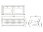 【フライミー ヴェール/FLYMEe vert / GOODS】のSOFA / ソファ #117193 「3人掛け」寸法図|ID: prp329100004969974 ipo3291000000037272000