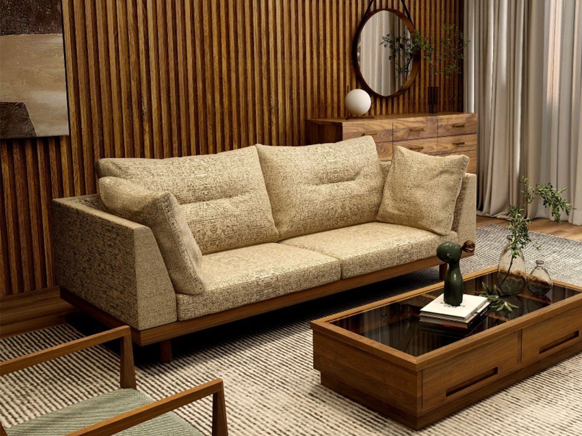 【マスターウォール/MASTERWAL / GOODS】のDANISH GRANDE SOFA / デニッシュ グランデ ソファ ダブルアーム 2シーター195 インテリア・キッズ・メンズ・レディースファッション・服の通販 founy(ファウニー) 　クッション　Cushion, Throw Pillow　ダブル　Double, Double-Breasted　フェザー　Feather, Feather Detail　ホーム・キャンプ・アウトドア・お取り寄せ　Home Living / Home & Lifestyle / Camping Gear / Outdoor Camping　家具・インテリア　Home Furniture & Interior. Stylish & Functional Living Spaces　ソファー　Couches & Sofas　参考イメージ|ID: prp329100004970059 ipo3291000000037272609