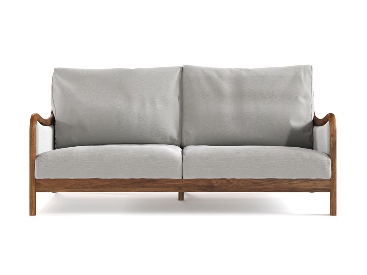 【マスターウォール/MASTERWAL / GOODS】のBLUEPRINT SOFA / ブループリント ソファ 2シーター169 インテリア・キッズ・メンズ・レディースファッション・服の通販 founy(ファウニー) 　ウッド　Wooden Design　エレガント 上品　Elegant　クッション　Cushion, Throw Pillow　ダウン　Down, Puffer　ハーフ　Half, Half-Length　フィット　Fit, Slim Fit　フレーム　Frame, Outline　プリント　Print, Printed Pattern　ホーム・キャンプ・アウトドア・お取り寄せ　Home Living / Home & Lifestyle / Camping Gear / Outdoor Camping　家具・インテリア　Home Furniture & Interior. Stylish & Functional Living Spaces　ソファー　Couches & Sofas　張地:ラビリンス3 FU122 アイボリー(ファブリック5)、フレーム:ウォールナット|ID: prp329100004970067 ipo3291000000037272662