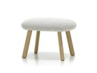 【ヴィトラ/Vitra / GOODS】のHAL Lounge Ottoman / ハル ラウンジオットマン 張地:ヌビア 06 クリーム / シエラグレー(ファブリック F100)、脚部:ナチュラルオーク|ID: prp329100004970120 ipo3291000000037272986