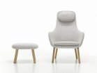 【ヴィトラ/Vitra / GOODS】のHAL Lounge Ottoman / ハル ラウンジオットマン 張地:ヌビア 06 クリーム / シエラグレー(ファブリック F100)、脚部:ナチュラルオーク|ID: prp329100004970120 ipo3291000000037272990
