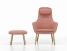 【ヴィトラ/Vitra / GOODS】のHAL Lounge Ottoman / ハル ラウンジオットマン 張地:ジュメット 23 ペールローズ / コーラル(ファブリック F80)、脚部:ナチュラルオーク|ID: prp329100004970120 ipo3291000000037272991