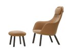 【ヴィトラ/Vitra / GOODS】のHAL Lounge Ottoman / ハル ラウンジオットマン 張地:プレミアムレザー 97 コニャック(レザー L40)、脚部:ダークオーク|ID: prp329100004970120 ipo3291000000037272993