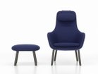 【ヴィトラ/Vitra / GOODS】のHAL Lounge Ottoman / ハル ラウンジオットマン 張地:コジー 2 21 ダークブルー(ファブリック F80)、脚部:ダークオーク|ID: prp329100004970120 ipo3291000000037272994