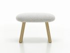【ヴィトラ/Vitra / GOODS】のHAL Lounge Ottoman / ハル ラウンジオットマン 張地:ヌビア 06 クリーム / シエラグレー(ファブリック F100)、脚部:ナチュラルオーク|ID: prp329100004970120 ipo3291000000037272997