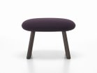 【ヴィトラ/Vitra / GOODS】のHAL Lounge Ottoman / ハル ラウンジオットマン 張地:クレド 17 ブラック / オーバジーン(ファブリック F120)、脚部:ダークオーク|ID: prp329100004970120 ipo3291000000037273002
