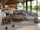 【マスターウォール/MASTERWAL / GOODS】のHEAVEN 950 SOFA / ヘヴン 950 ソファ ワンアーム 2シーター180 + アームレス 1シーター100 + アームレスカウチ100 張地:ボラボラ 7ホワイト(ファブリック5)、フレーム:ウォールナット|ID: prp329100004970162 ipo3291000000037273226