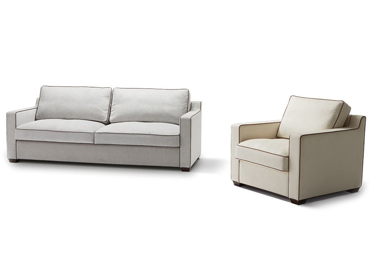 【フライミー ベーシック/FLYMEe BASIC / GOODS】の2P SOFA / 2人掛けワイドソファ #109986 インテリア・キッズ・メンズ・レディースファッション・服の通販 founy(ファウニー) 　エレガント 上品　Elegant　パイピング　Piping, Trim Design　ワイド　Wide, Wide Fit　ホーム・キャンプ・アウトドア・お取り寄せ　Home Living / Home & Lifestyle / Camping Gear / Outdoor Camping　家具・インテリア　Home Furniture & Interior. Stylish & Functional Living Spaces　ソファー　Couches & Sofas　張地:(左から)マーカス グレー、マーカス ホワイト(すべてEランク)|ID: prp329100004970182 ipo3291000000037273364