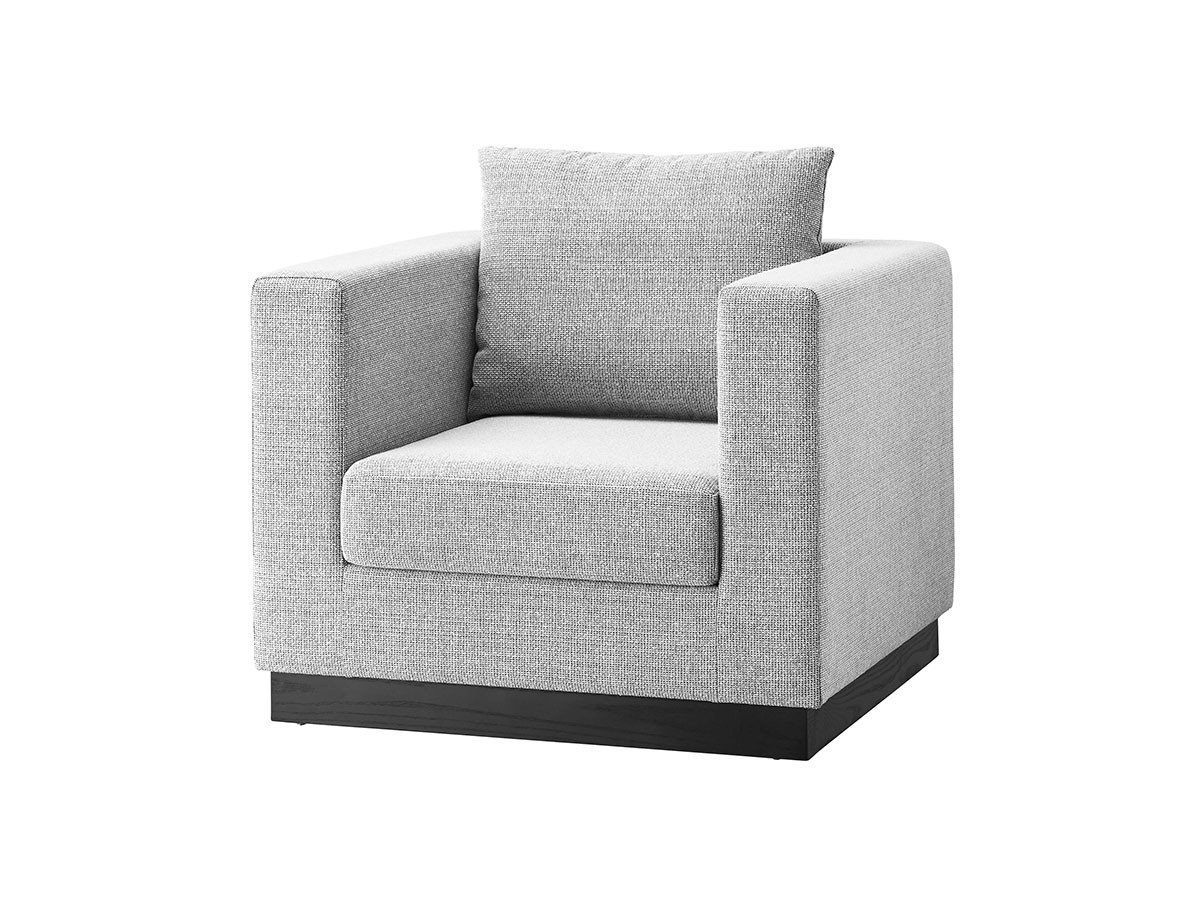 【フライミー ノワール/FLYMEe Noir / GOODS】の1P SOFA / 1人掛けソファ n5955 インテリア・キッズ・メンズ・レディースファッション・服の通販 founy(ファウニー) 　クッション　Cushion, Throw Pillow　シンプル　Simple, Minimal　トレンド　Trend, Trending Now　フォルム　Silhouette, Form　ホーム・キャンプ・アウトドア・お取り寄せ　Home Living / Home & Lifestyle / Camping Gear / Outdoor Camping　家具・インテリア　Home Furniture & Interior. Stylish & Functional Living Spaces　ソファー　Couches & Sofas　張地:パッサン ホワイト(Bランク)、脚部ダークブラウン、セット内容:ソファ + 背クッション1点|ID: prp329100004970192 ipo3291000000037273416