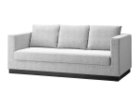【フライミー ノワール/FLYMEe Noir / GOODS】の3P SOFA / 3人掛けソファ n5959 張地:パッサン ホワイト(Bランク)、脚部ダークブラウン、セット内容:ソファ + 背クッション3点|ID: prp329100004970194 ipo3291000000037273425