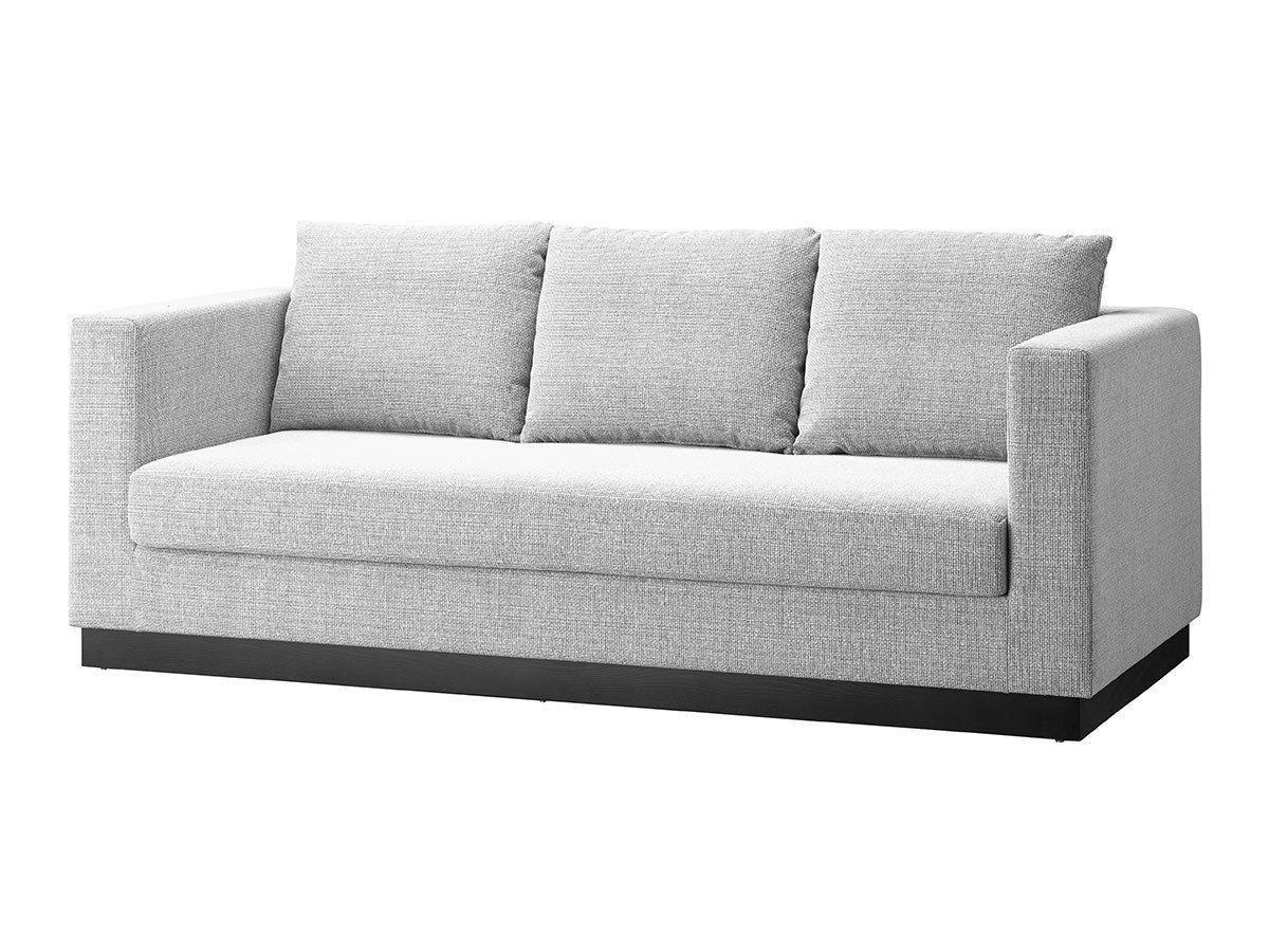【フライミー ノワール/FLYMEe Noir / GOODS】の3P SOFA / 3人掛けソファ n5959 インテリア・キッズ・メンズ・レディースファッション・服の通販 founy(ファウニー) 　クッション　Cushion, Throw Pillow　シンプル　Simple, Minimal　トレンド　Trend, Trending Now　フォルム　Silhouette, Form　ホーム・キャンプ・アウトドア・お取り寄せ　Home Living / Home & Lifestyle / Camping Gear / Outdoor Camping　家具・インテリア　Home Furniture & Interior. Stylish & Functional Living Spaces　ソファー　Couches & Sofas　張地:パッサン ホワイト(Bランク)、脚部ダークブラウン、セット内容:ソファ + 背クッション3点|ID: prp329100004970194 ipo3291000000037273425
