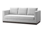 【フライミー ノワール/FLYMEe Noir / GOODS】の3P SOFA / 3人掛けソファ n5959 張地:パッサン ホワイト(Bランク)、脚部ウォルナット、セット内容:ソファ + 背クッション3点|ID: prp329100004970194 ipo3291000000037273426